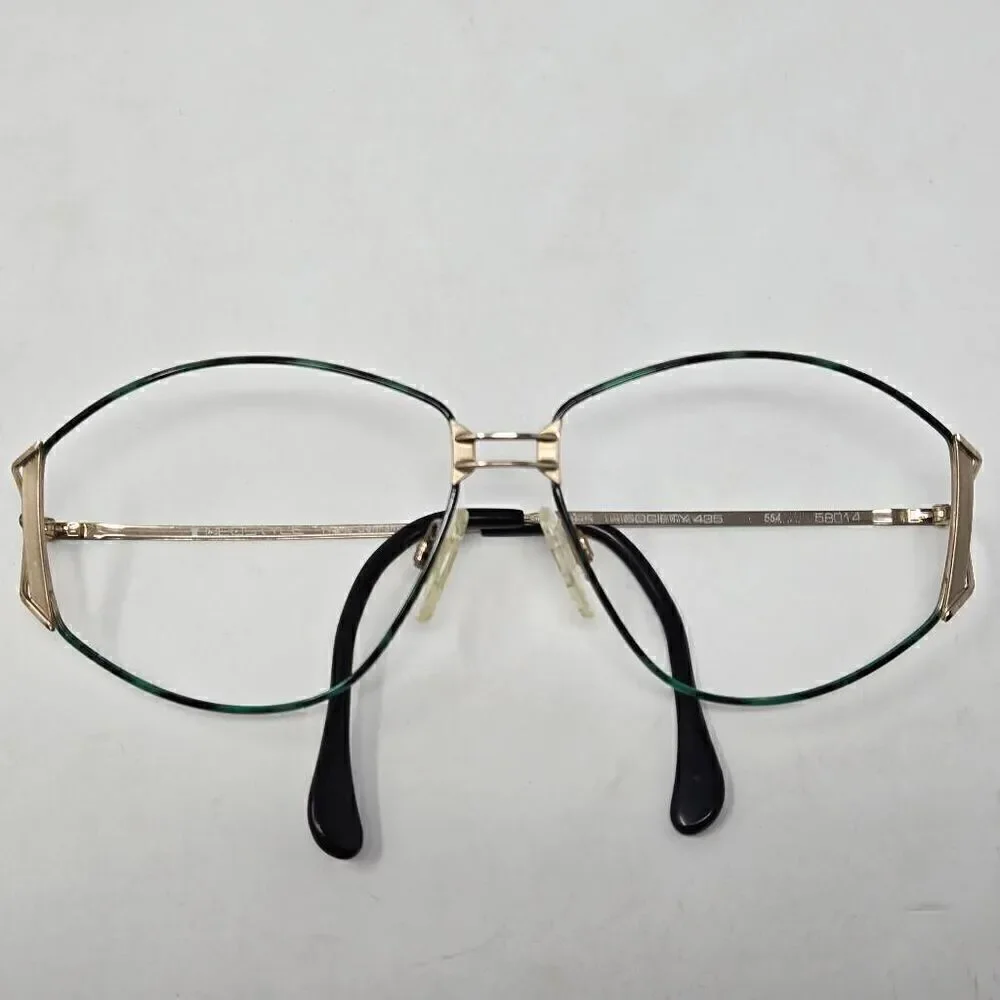 NEOSTYLE SOCIETY 435 GERMANY GOLD GREEN TORTOISE OS EYEGLASS FRAMES 135 58 14